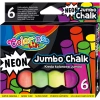 Colorino Kids. Kreda neonowa Jumbo, 6 sztuk - zdjęcie