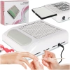 Pochłaniacz pyłu do paznokci manicure 80W filtr kasetowy bezworkowy - zdjęcie