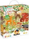 Dzikie puzzle 40 elementów. Las - zdjęcie