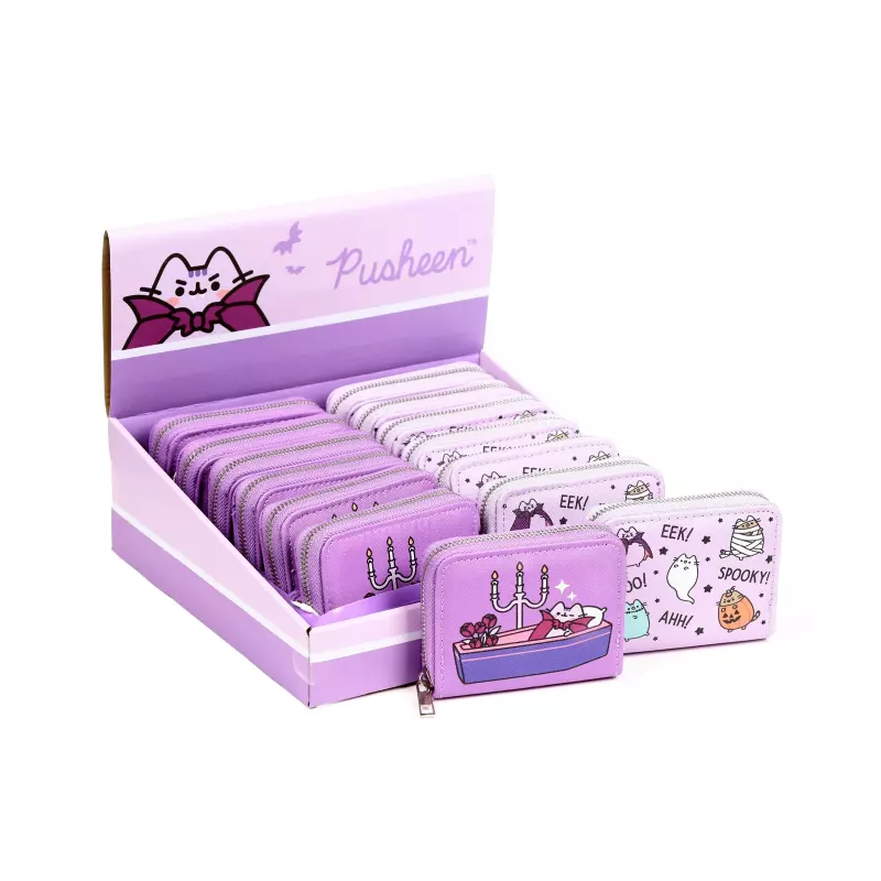 Portfel z zamkiem błyskawicznym - Pusheen Halloween Zip Portfel z zamkiem błyskawicznym - Pusheen Halloween Zip