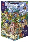 Puzzle Heye. 1500 elementów. Szczęślwie miasto - zdjęcie