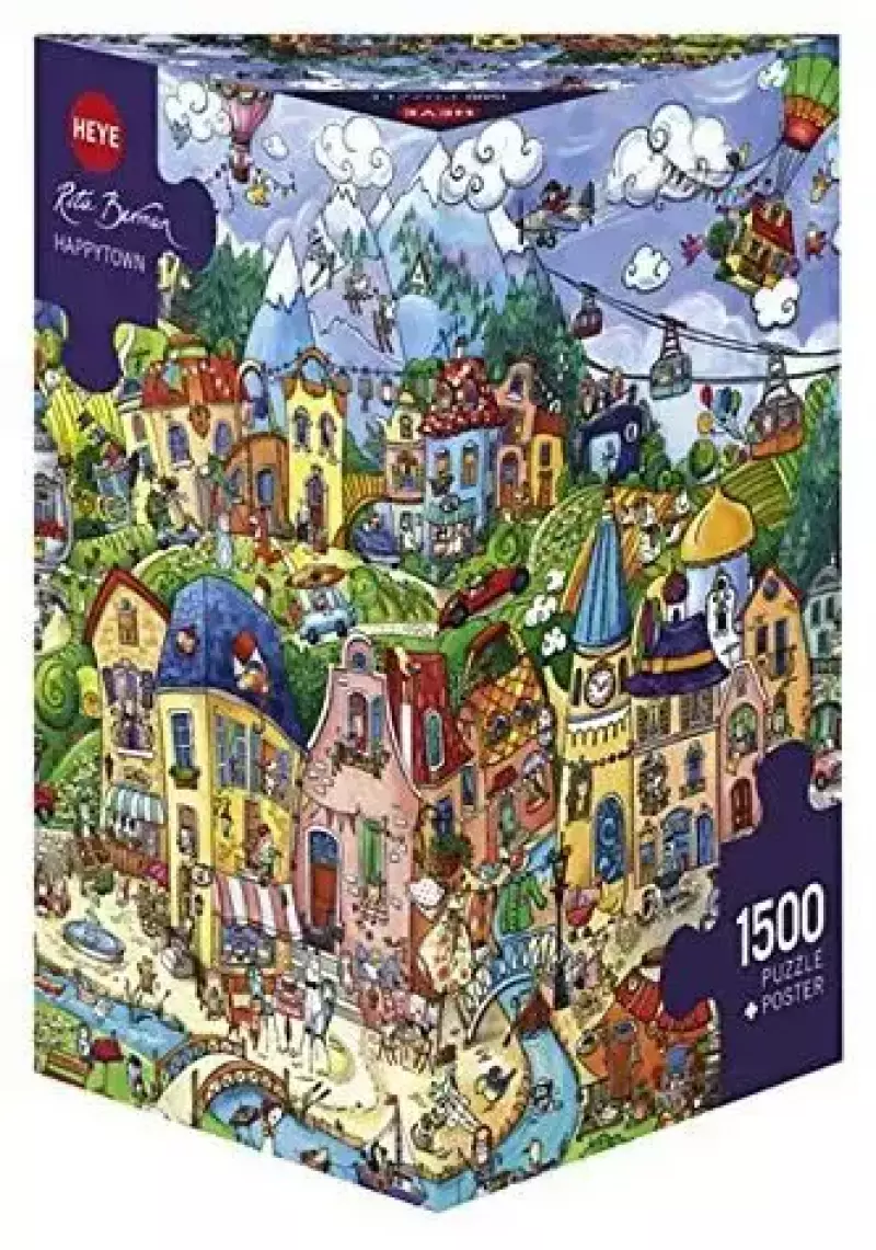 Puzzle Heye. 1500 elementów. Szczęślwie miasto Puzzle Heye. 1500 elementów. Szczęślwie miasto