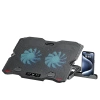 Podstawka Wozinsky WDCX-015 StormPad RGB chłodząca gamingowa pod laptop - czarna - zdjęcie
