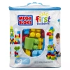Mega Bloks First Builders. CYP67 Klocki 60 elementów w niebieskiej torbie - zdjęcie