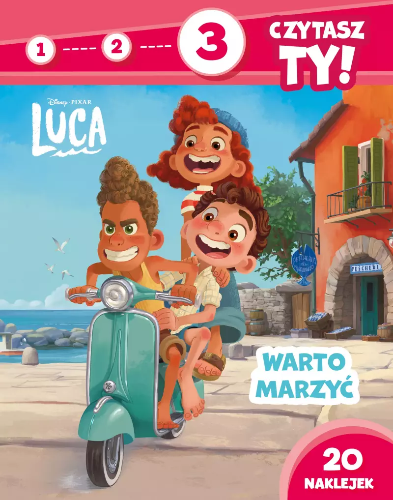 1, 2, 3, czytasz Ty! Poziom 3. Luca. Warto marzyć. Disney Pixar 1, 2, 3, czytasz Ty! Poziom 3. Luca. Warto marzyć. Disney Pixar