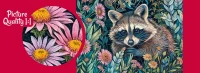 Puzzle 1000 elementów. Szop pracz w kwiatach 30851, zdjęcie 7