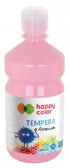 Farba tempera Premium 500ml różowa HAPPY COLOR - zdjęcie