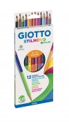 Fila, Giotto, kredki dwustronne, 12 sztuk - zdjęcie
