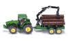 Traktor John Deere z przyczepą leśną, 1:50 - zdjęcie
