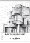 Blok techniczny Creatinio A4 10 kartek W Kolorze BiaŁym - zdjęcie