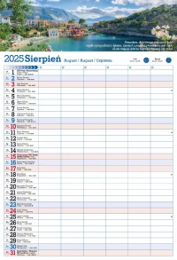 Kalendarz 2025 PLANER ścienny do notatek ORGANIZER, zdjęcie 9
