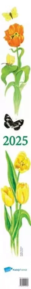 Kalendarz 2025 paskowy kwiaty - zdjęcie