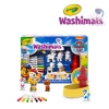 Crayola Figurki do malowania i mycia - zestaw zwierzątka 5 szt., flamastry zmywalne 8 szt., szczoteczka, wanna - hydrant Washimals Psi Patrol 3+ - zdjęcie