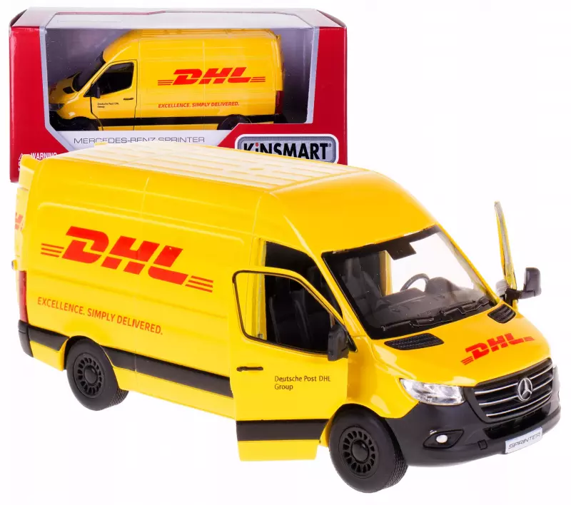 Mercedes Benz Sprinter DHL Edition 5" KINSMART Mercedes Benz Sprinter DHL Edition 5" KINSMART