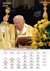 Kalendarz ze św. Janem Pawłem II 2025, zdjęcie 3