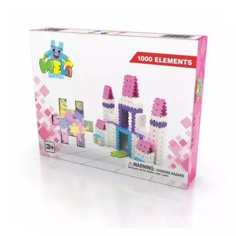 Klocki Meli Basic Pink 1000 elementów Klocki Meli Basic Pink 1000 elementów