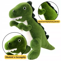 Pluszowa Maskotka Przytulanka Dinozaur Zielony 27cm, zdjęcie 2