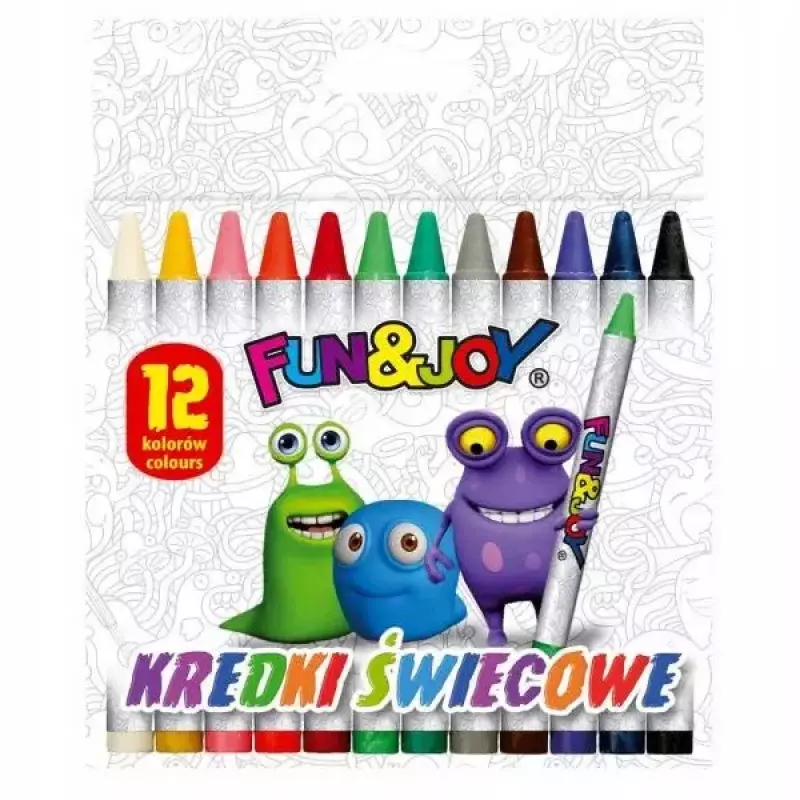 Kredki świecowe, 12 kolorów Kredki świecowe, 12 kolorów