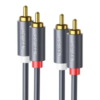 Kabel UGREEN AV104 2xRCA-2xRCA 1m (czarny), zdjęcie 2