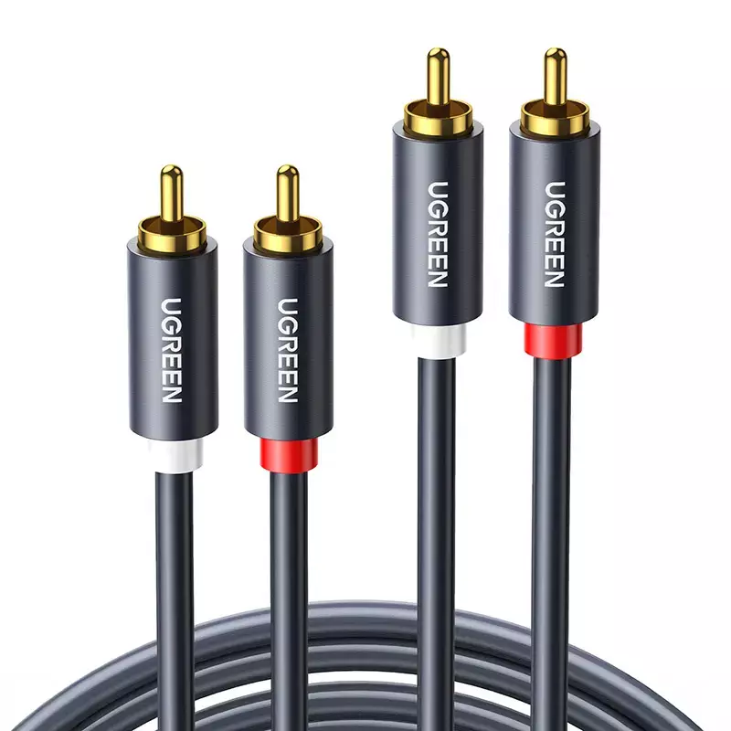 Kabel UGREEN AV104 2xRCA-2xRCA 1m (czarny)