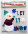 Żelowe naklejki dekoracyjne. Let It Snow - zdjęcie