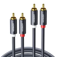 Kabel UGREEN AV104 2xRCA-2xRCA 1m (czarny), zdjęcie 4