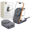 Tech-Protect A53 3IN1 Magnetic MagSafe Wireless Charger 25W QI2.2 Dark Grey - zdjęcie