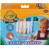 Flamastry zmywalne Mini Kids, 12 kolorów - zdjęcie