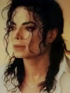 Diamentowa Mozaika Michael Jackson z kręconymi włosami w białej koszuli NO-2003120 - zdjęcie