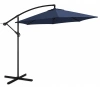 Parasol na wysięgniku, tkanina 3m, poliester, z podstawą niebieski - zdjęcie