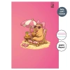 Zeszyt A4 32k.w 3 linie kolor Kapibara Plażowiczka 90g - zdjęcie