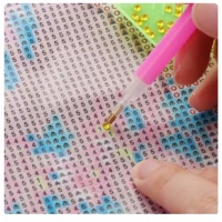 Haft Diamentowy Łabędzie Jezioro Lilia Diamond Paiting Mozaika Zestaw 5D, zdjęcie 11