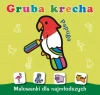 Malowanki dla najmłodszych. Gruba krecha. Papuga - zdjęcie