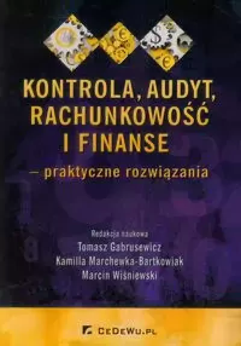 Kontrola, audyt, rachunkowość i finanse Kontrola, audyt, rachunkowość i finanse