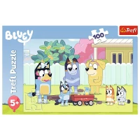Puzzle 100 elementów. Wesoły świat Bluey, zdjęcie 3