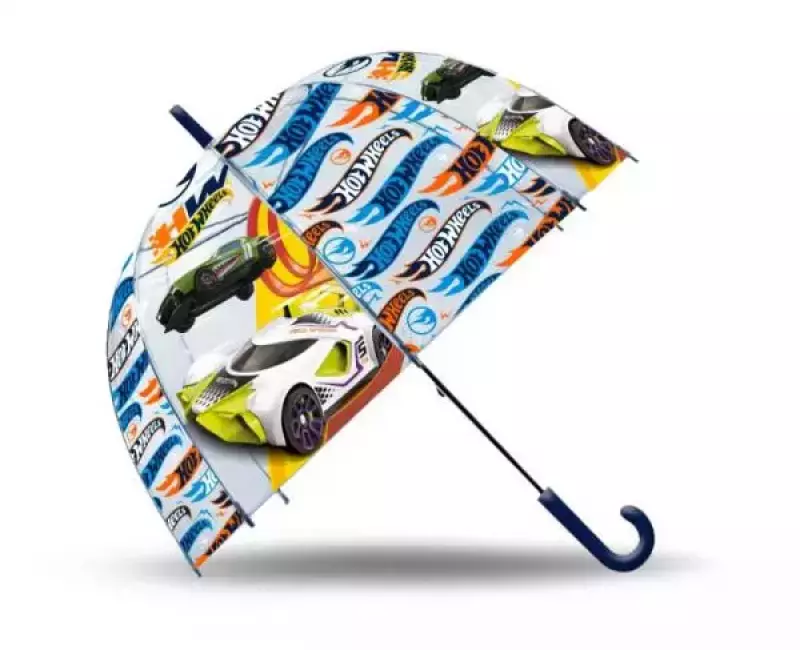 Parasolka przezroczysta automatyczna 48cm Hot Wheels HW00007 Kids Euroswan Parasolka przezroczysta automatyczna 48cm Hot Wheels HW00007 Kids Euroswan