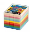 Kostka w kubiku 90x90mm 850 kartek 10 kolorów - zdjęcie