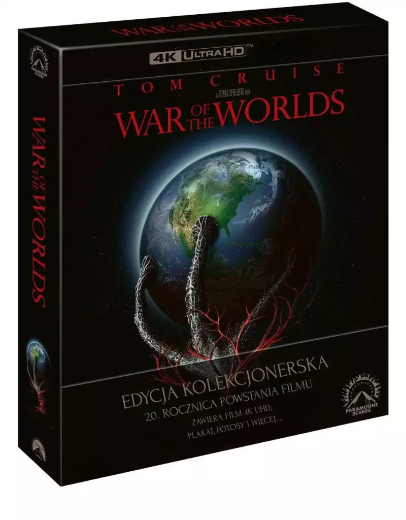 Wojna światów (2005). Edycja kolekcjonerska na 20-lecie powstania filmu, Blu-ray 4K Wojna światów (2005). Edycja kolekcjonerska na 20-lecie powstania filmu, Blu-ray 4K