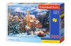 Puzzle 300 elementów. Sledding to Town - zdjęcie