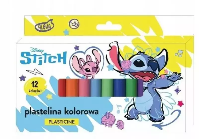 Plastelina 12 kolorów Stitch Plastelina 12 kolorów Stitch