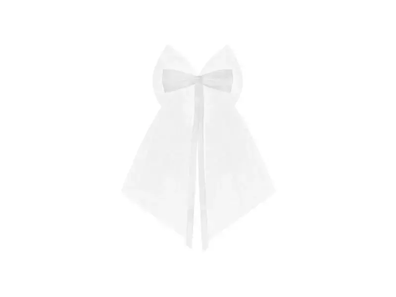Kokarda biała 18cm 2szt Kokarda biała 18cm 2szt