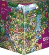 Puzzle 1500 elementów. Wspaniały las + plakat - zdjęcie