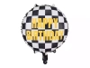 Balon foliowy Szachownica Happy Birthday, 45cm - zdjęcie