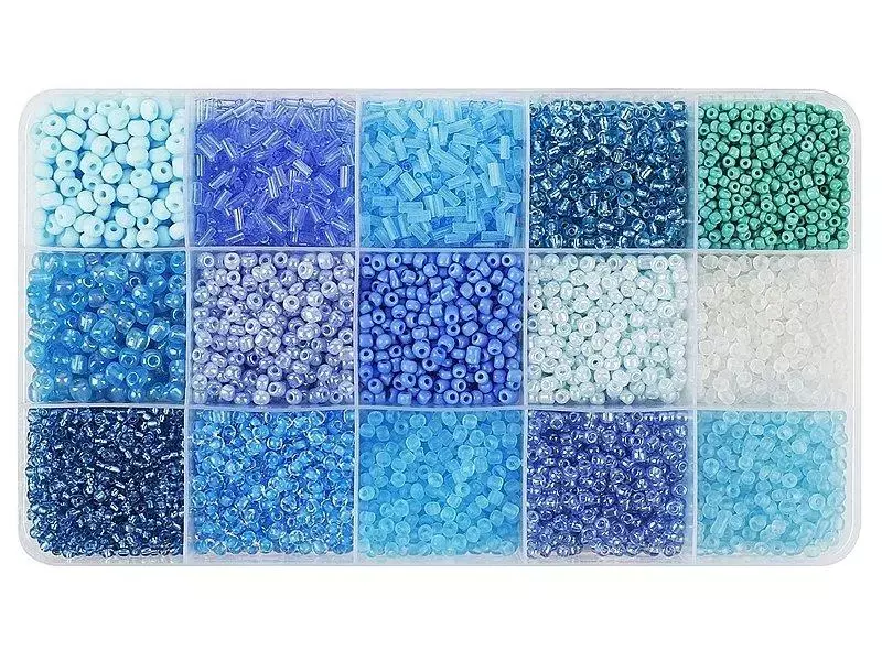 Koraliki DIY odcienie niebieskie Koraliki DIY odcienie niebieskie