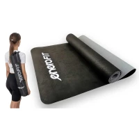 Mata do Jogi i Fitness Tpe Antypoślizgowa Czarno-szara Enero Fit, zdjęcie 3
