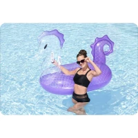 Dmuchany materac do pływania konik morskie XXL 170x120 cm Bestway, zdjęcie 5