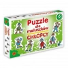 Puzzle konturowe dla maluszków. Chłopcy - zdjęcie