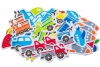 Naklejki z pianki transport 35szt - zdjęcie