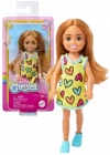 Barbie Chelsea. DWJ33 Lalka w sukience w serduszka - zdjęcie