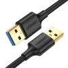 Kabel UGREEN US128 USB-A-USB-A 2m (czarny) - zdjęcie